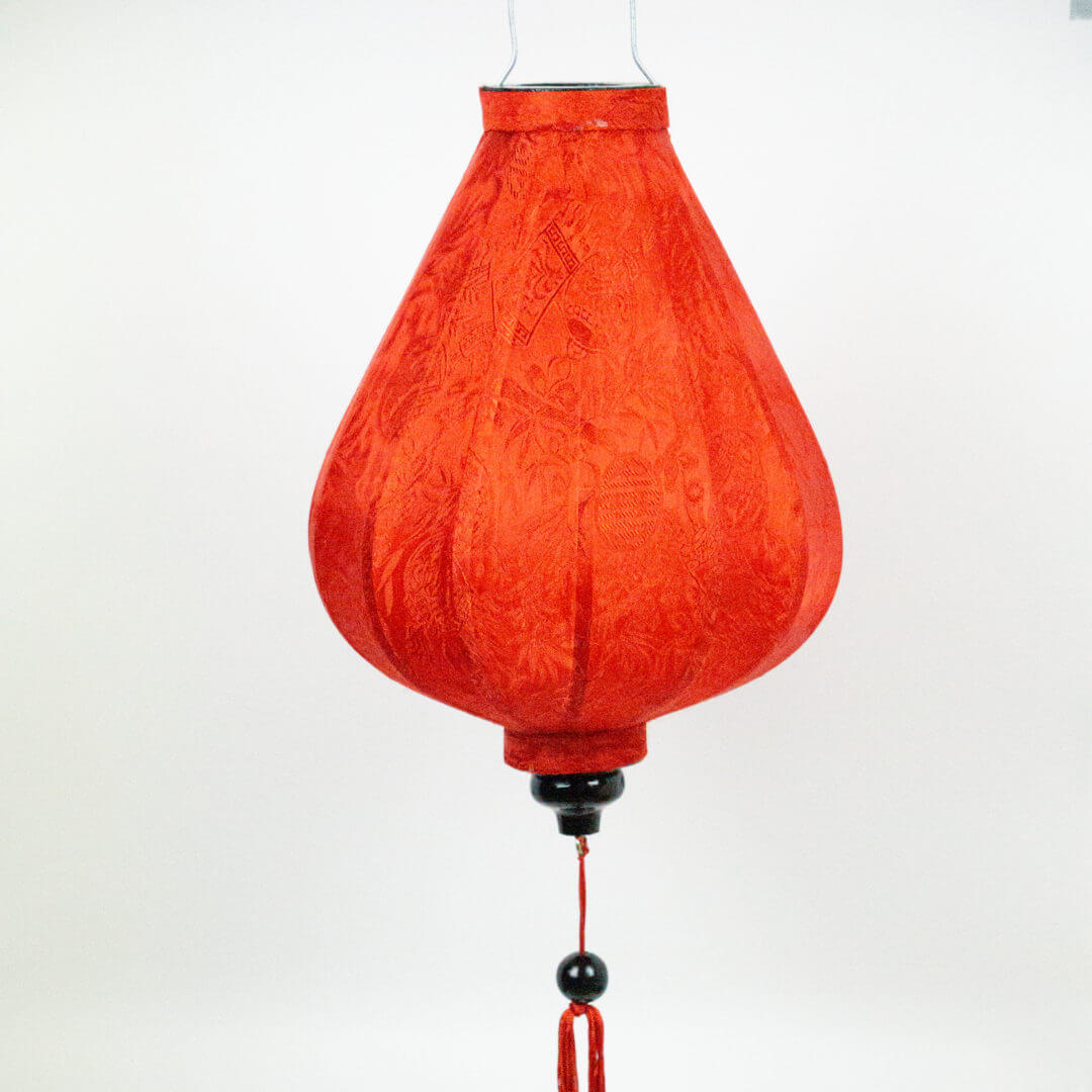 Hoi An Lampion Rot Tropfen Vietnam Seidenlampion - Rot – Bild 3