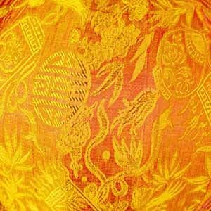 Vietnamesische Lampions Muster S 1 1 Seidenlampion - Orange – Bild 6