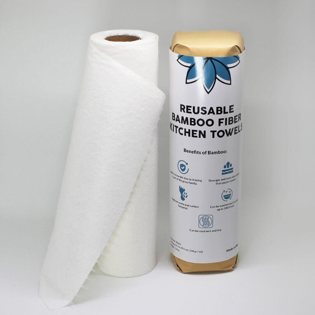 Reuseable Kitchen Towel 01 Wiederverwendbare Bambus Küchtentücher von EcoHero
